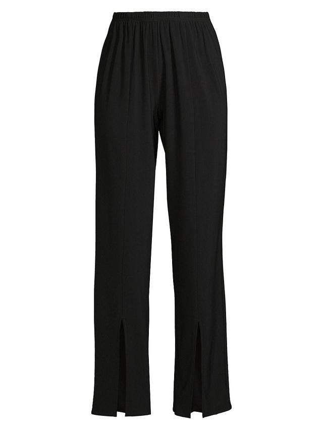 Womens Stretch-Knit Split Hem Pants Product Image