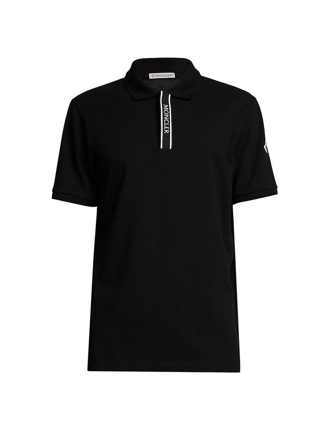 Mens Cotton Short-Sleeve Polo Shirt Product Image