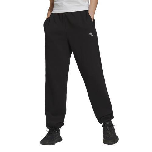 adidas Originals Womens Essential Fleece Joggers - White/Black Product Image