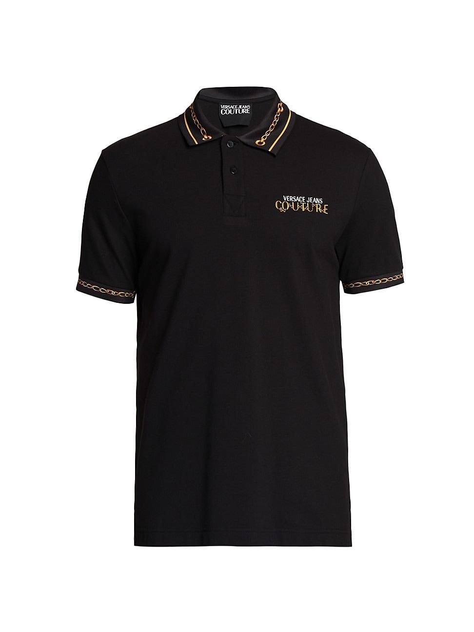 Mens Chain-Link Polo Shirt Product Image