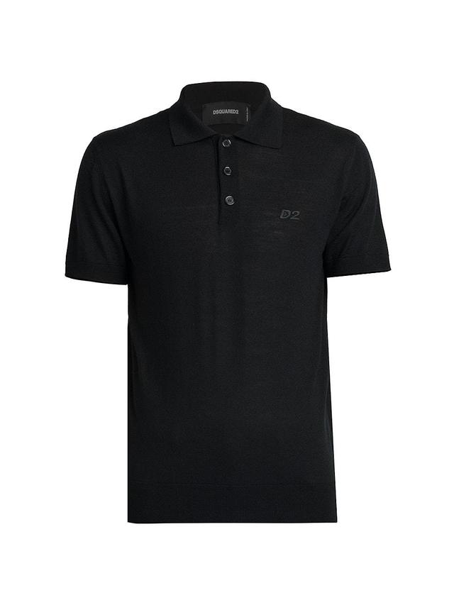 Mens Knit Polo Shirt Product Image