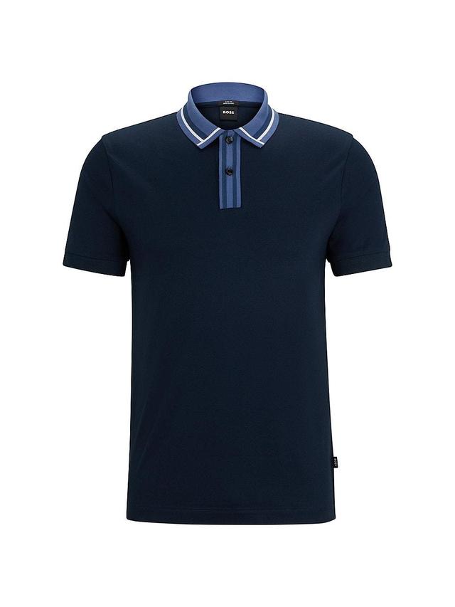 Mens Mercerized-Cotton Polo T-Shirt Product Image