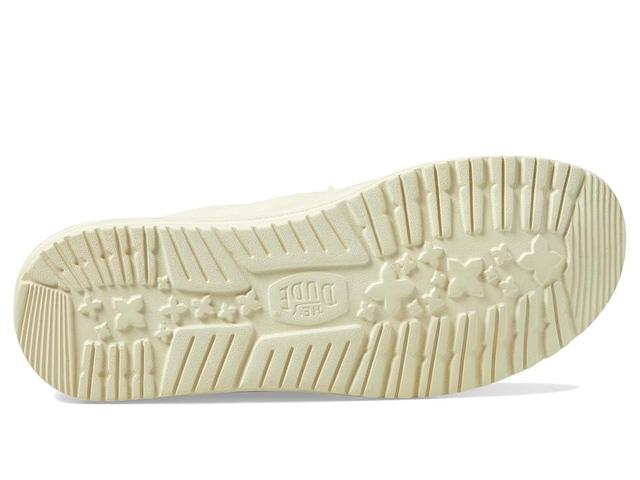 Hey Dude Wally Stretch Canvas (Stone White) Men's Shoes Product Image