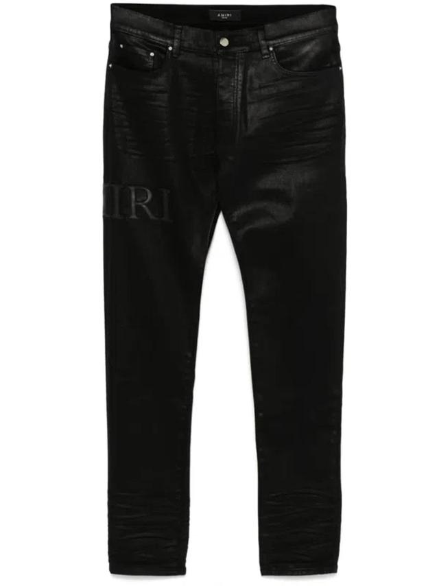 Serif Logo Jeans In Black Product Image