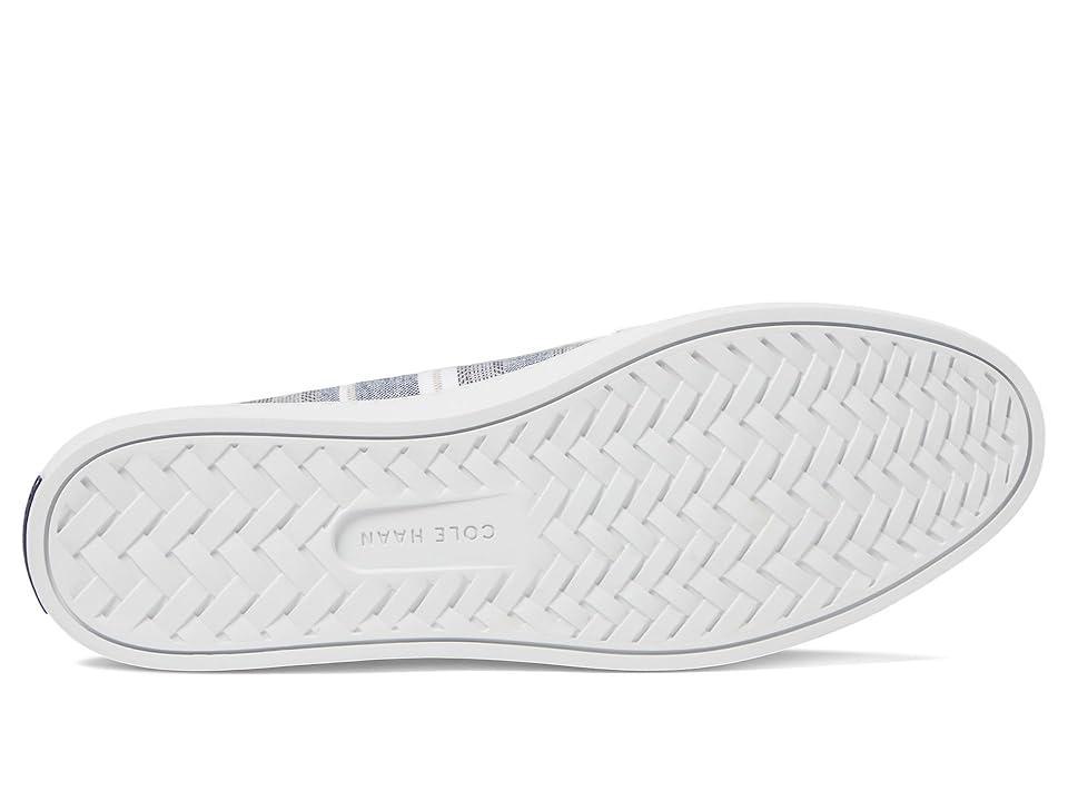 Cole Haan Nantucket Penny (Blue/Ivory Stripe Canvas/White) Women's Flat Shoes Product Image