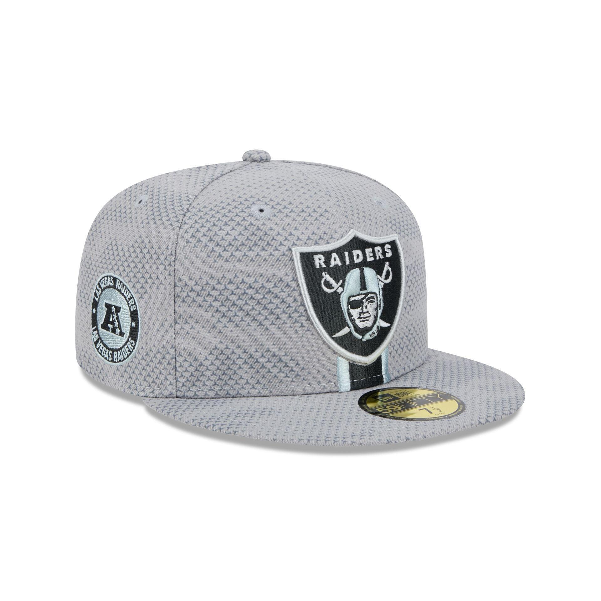 Las Vegas Raiders 2024 Sideline Gray 59FIFTY Fitted Hat Male Product Image