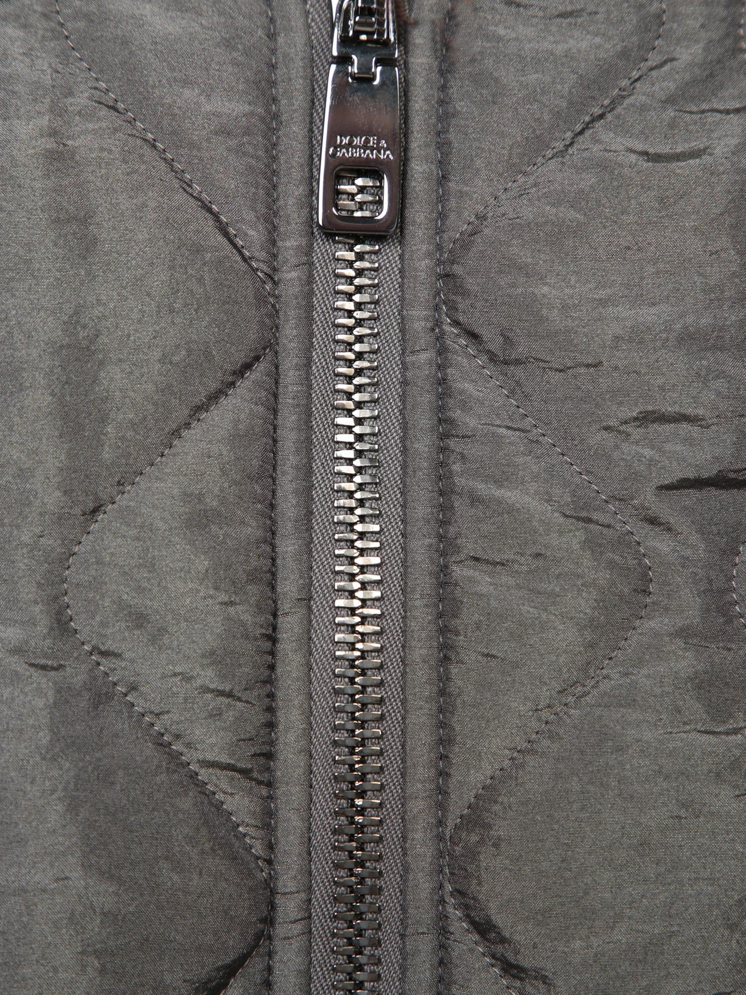 Quilted Grey Bomber Product Image