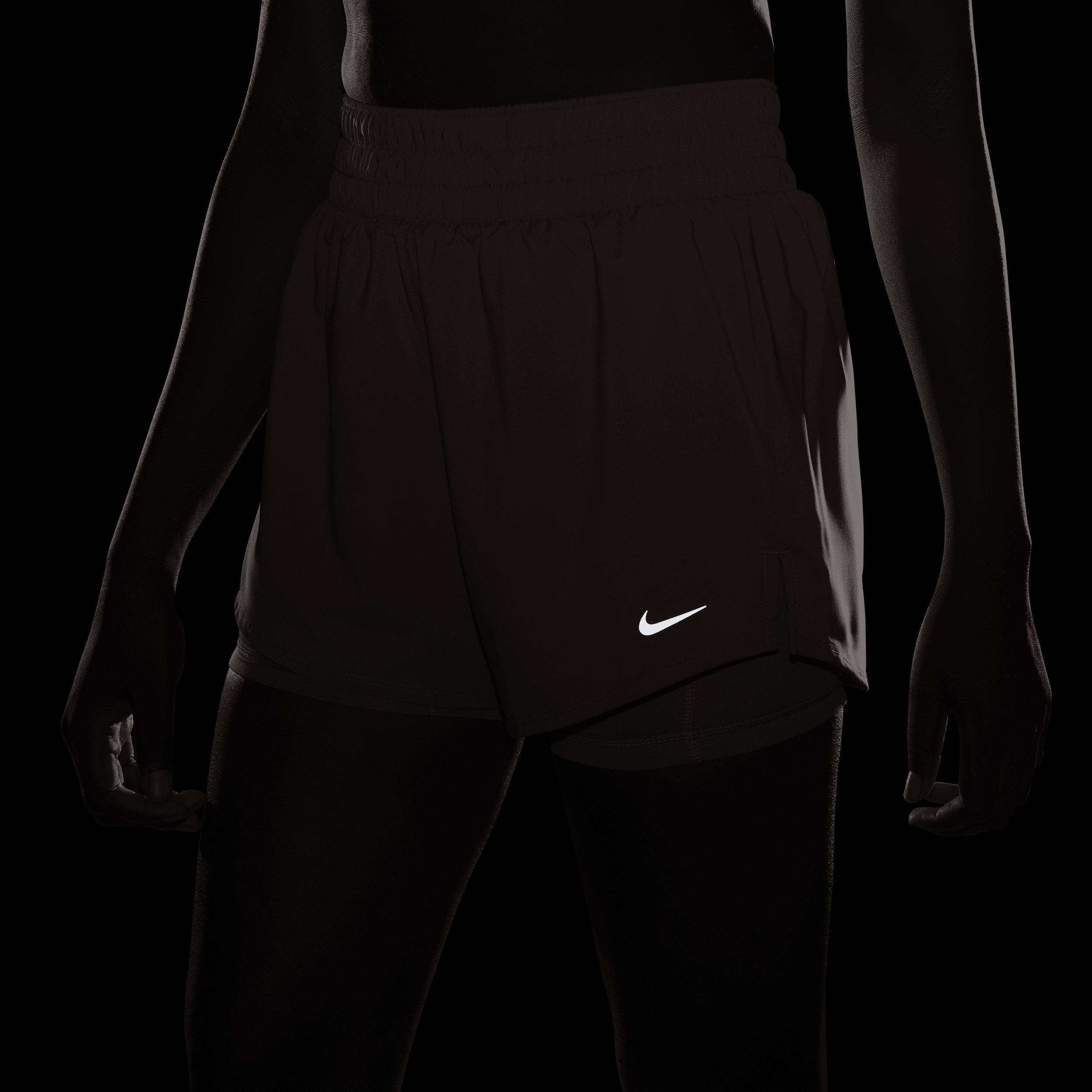 Nike Women's One Dri-FIT High-Waisted 3" 2-in-1 Shorts Product Image