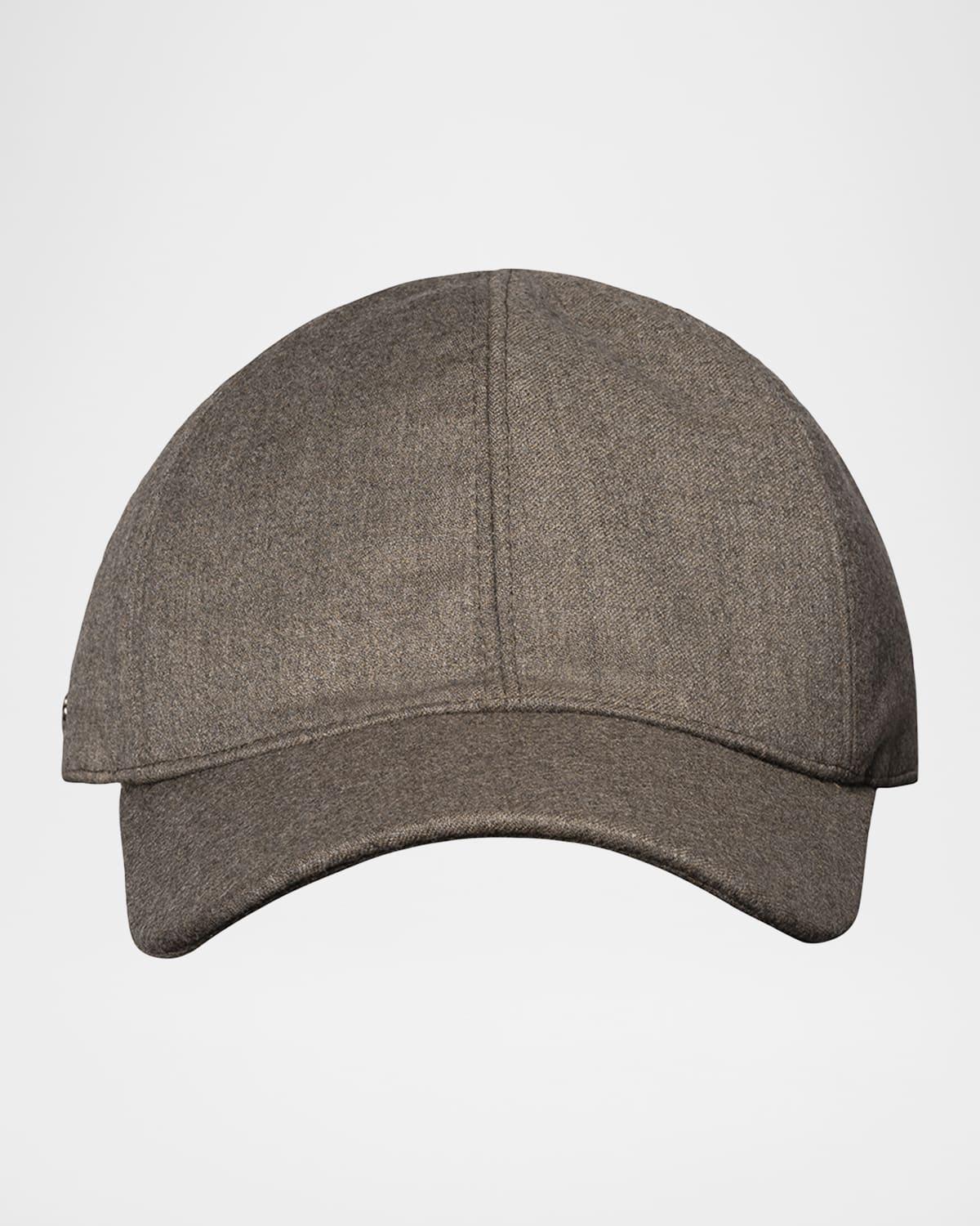 Mens Knitted-Back Brushed Wool Baseball Cap product image