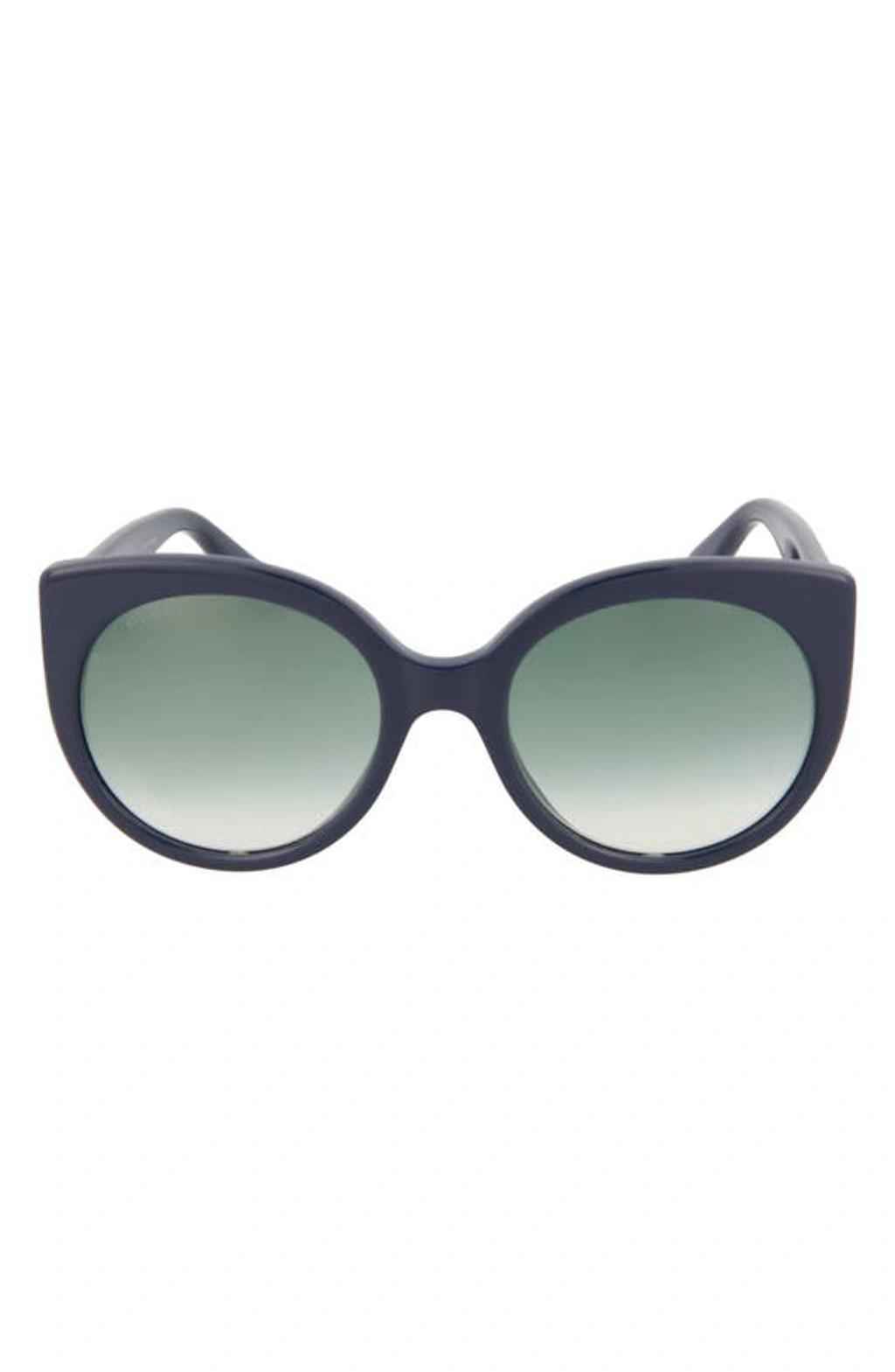 55mm Cat Eye Sunglasses In Blue Product Image