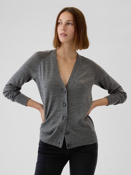 Merino Cardigan Product Image