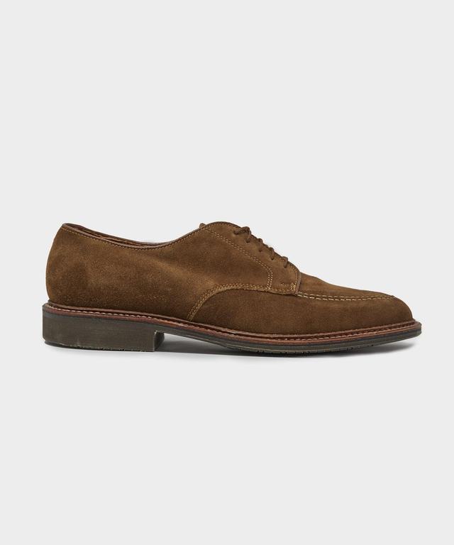 Alden Mocc Toe Derby Blucher in Snuff Suede Product Image