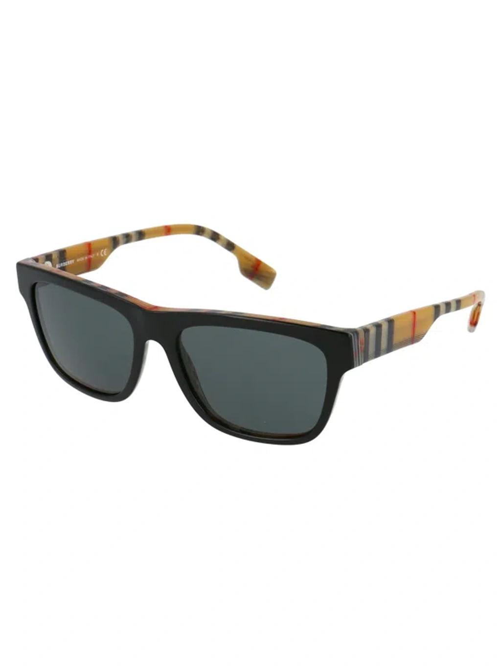 BURBERRY Squared Sunglasses 0 Be4293 380687 In 380687 Top Black On Vintage Check Product Image