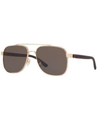 Gucci Mens Sunglasses, GG0422S - GOLD SHINY Product Image