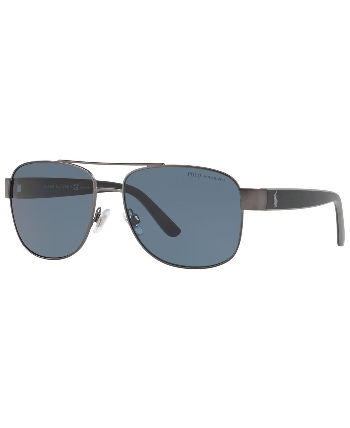 Polo Ralph Lauren Polarized Sunglasses, PH3122 59 - MATTE DARK GUNMETAL Product Image