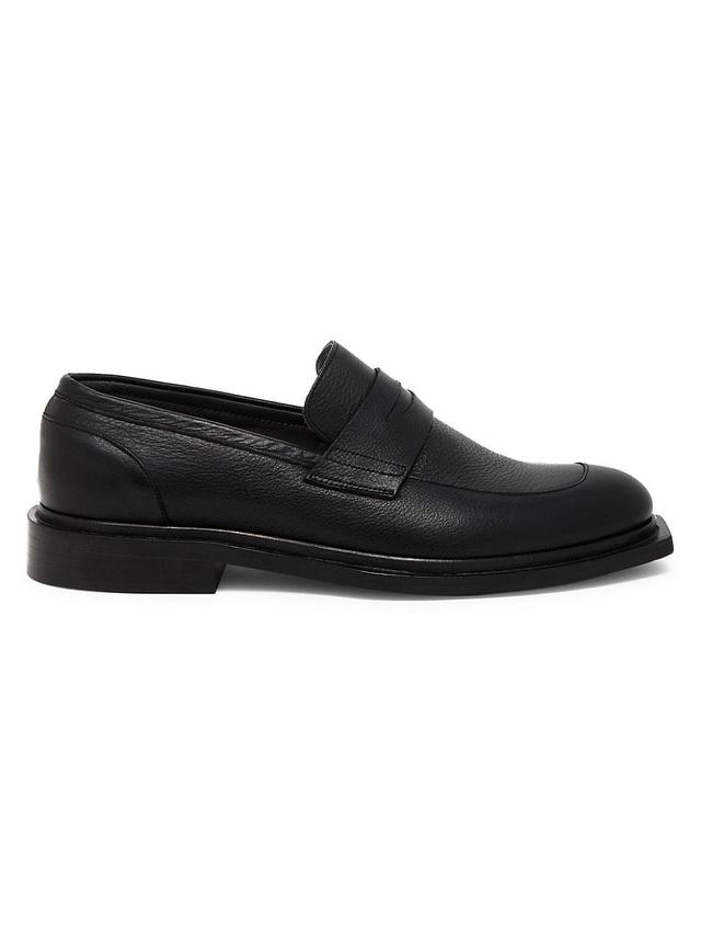 Mens M. Shoe Leather Penny Loafers Product Image