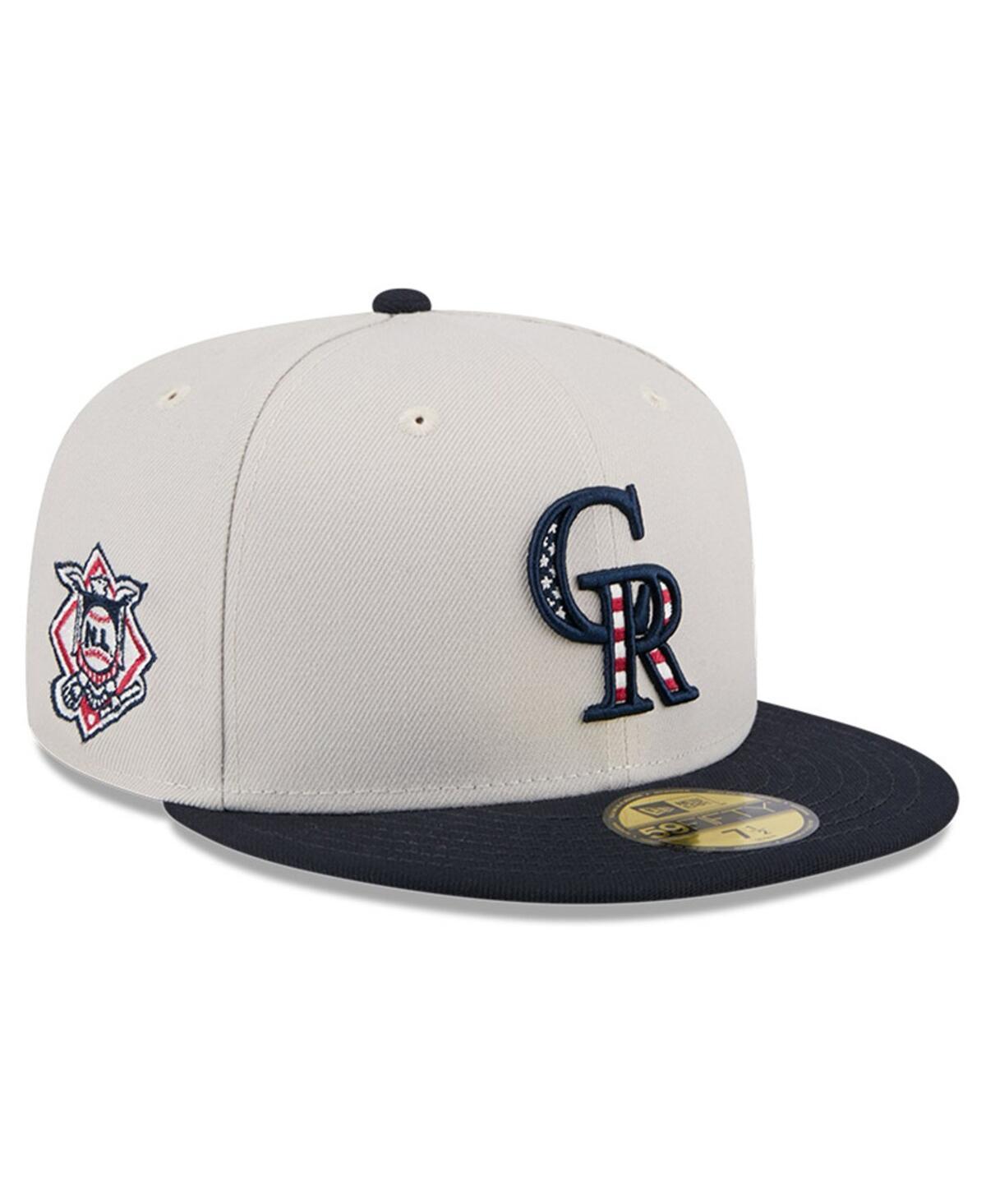 New Era Mens Black Colorado Rockies 2024 Fourth of July 59FIFTY Fitted Hat Product Image