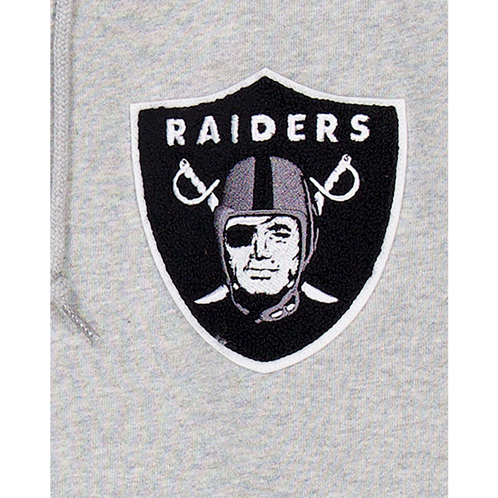 Las Vegas Raiders Gray Logo Select Full-Zip Hoodie Male Product Image