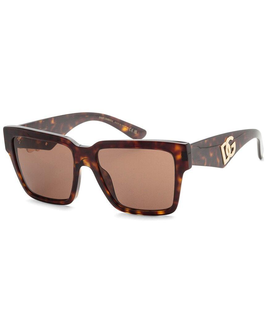 DOLCE & GABBANA Women's Dg4436 55mm Sunglasses In Brown Product Image