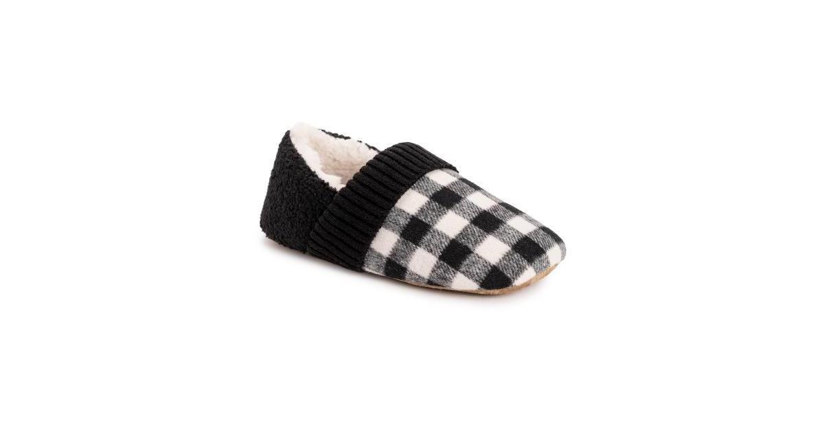 MUK LUKS Flannel Plaid Womens Slippers Product Image