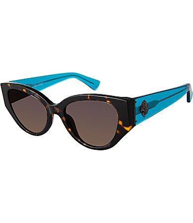Kurt Geiger London Womens KGL1007 Shoreditch Small 53mm Havana Oval Sunglasses Product Image