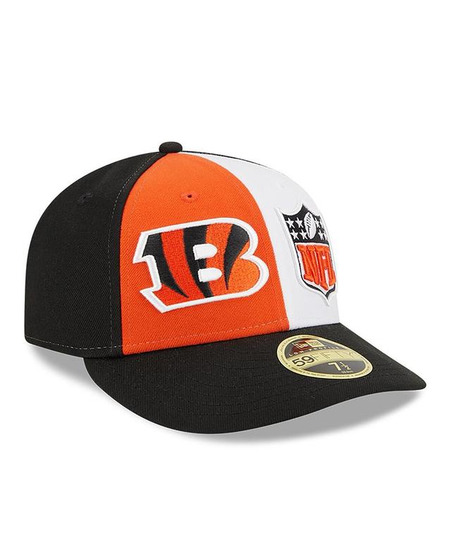 Mens New Era /Black Cincinnati Bengals 2023 Sideline Low Profile 59FIFTY Fitted Hat Product Image