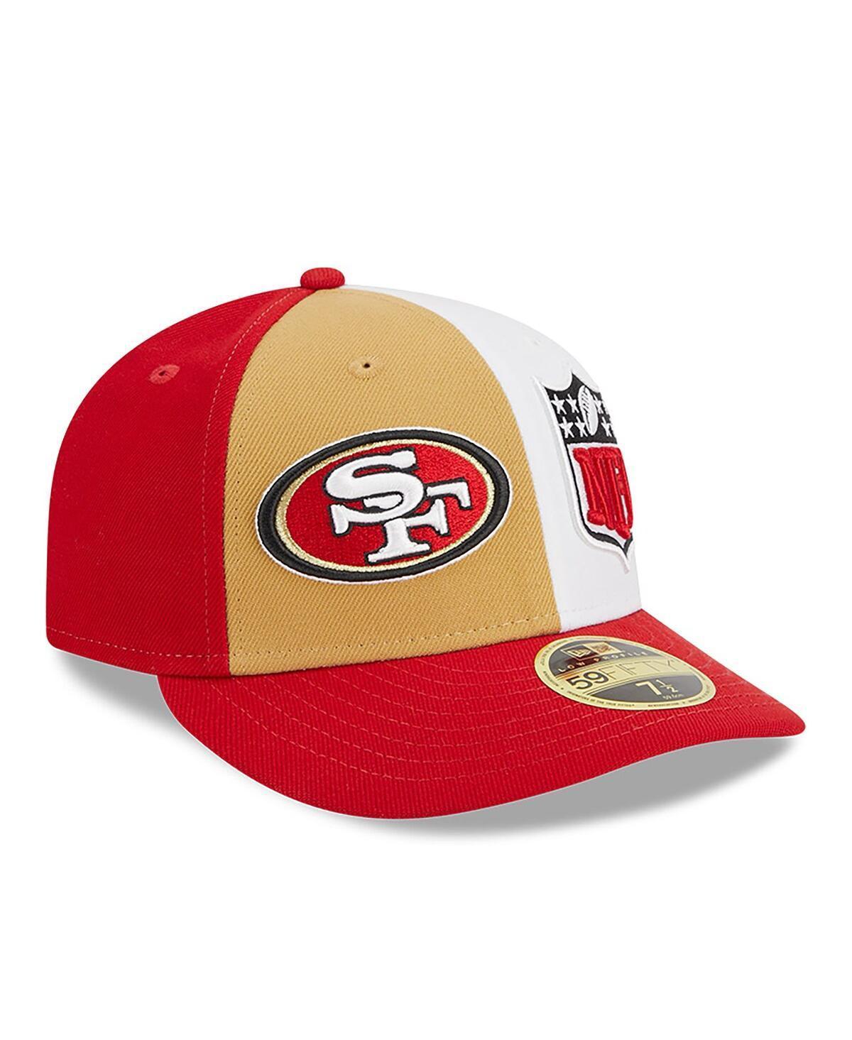 Mens New Era Gold San Francisco 49ers 2023 Sideline Low Profile 59FIFTY Fitted Hat - Gold Product Image