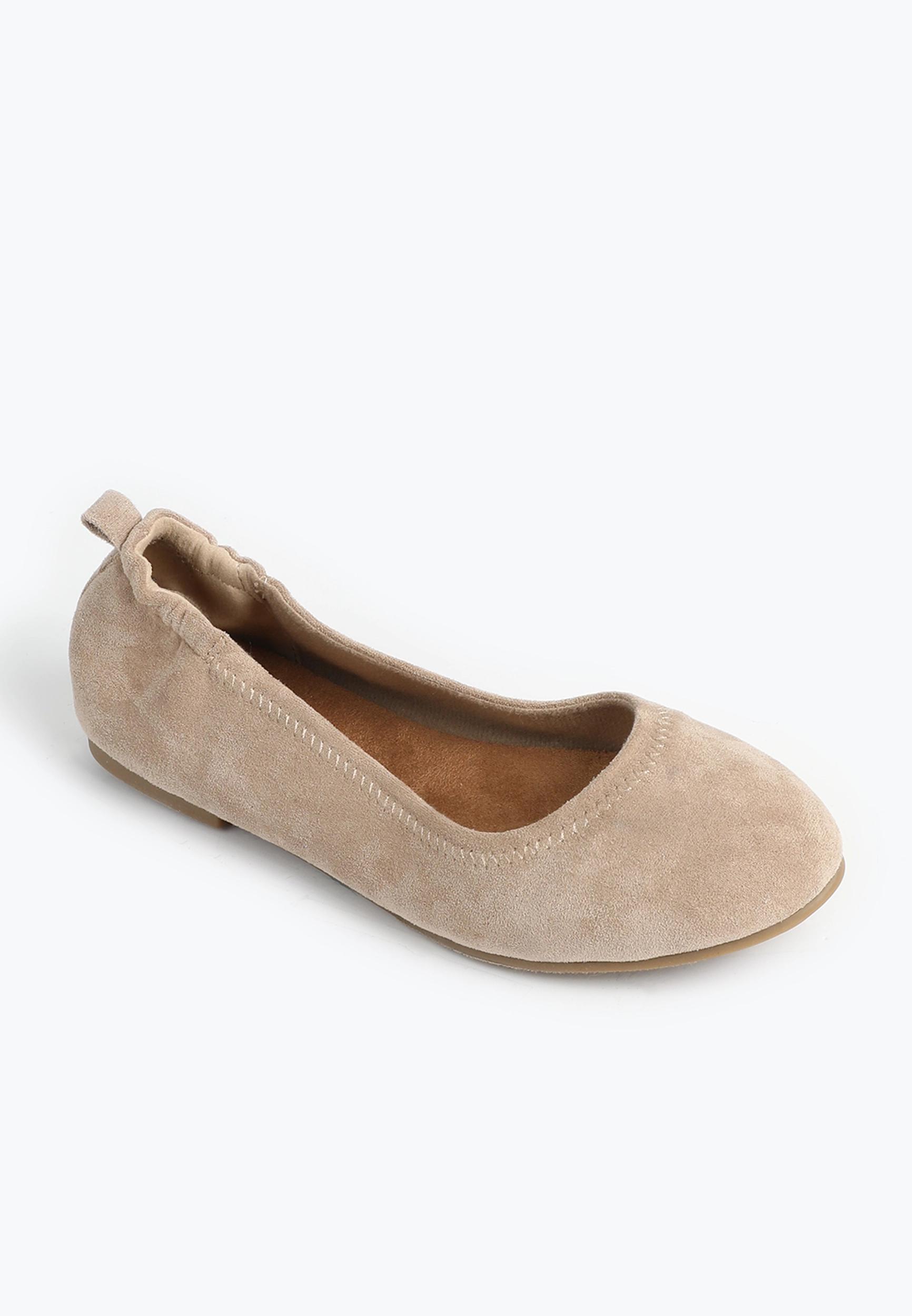 Faux Suede Ballet Flat Product Image