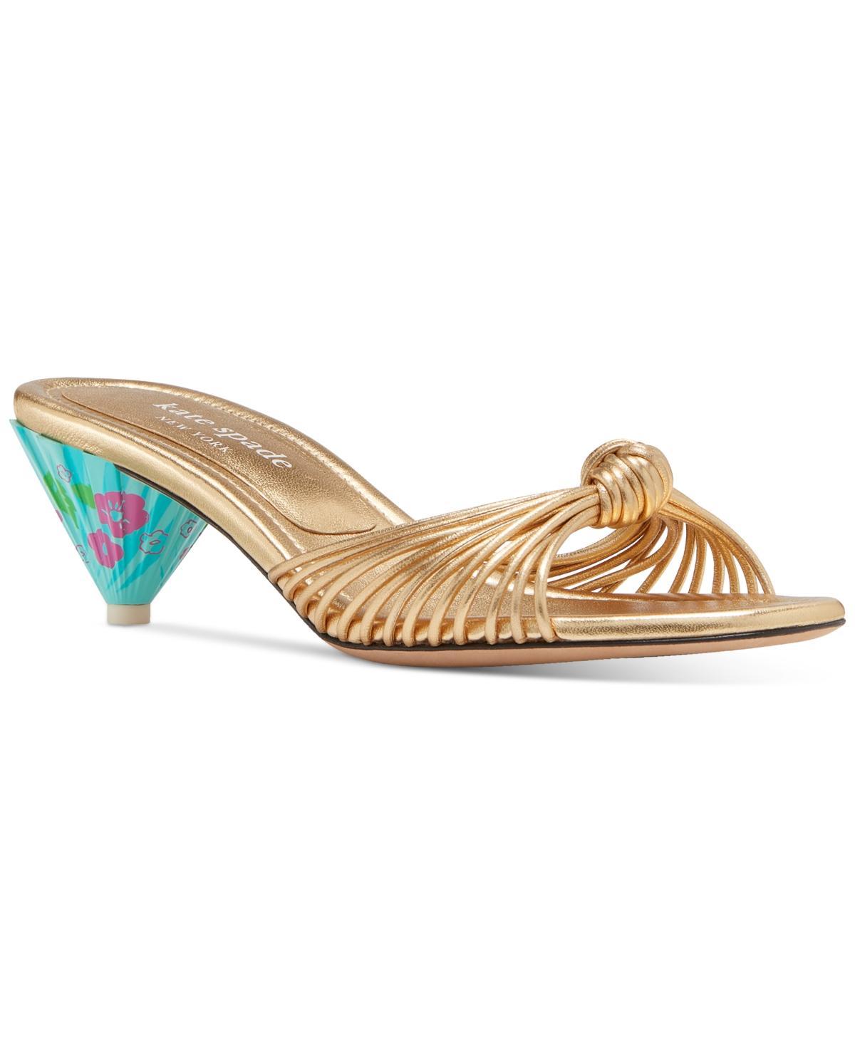 Womens Tiki Metallic Leather Sandals Product Image