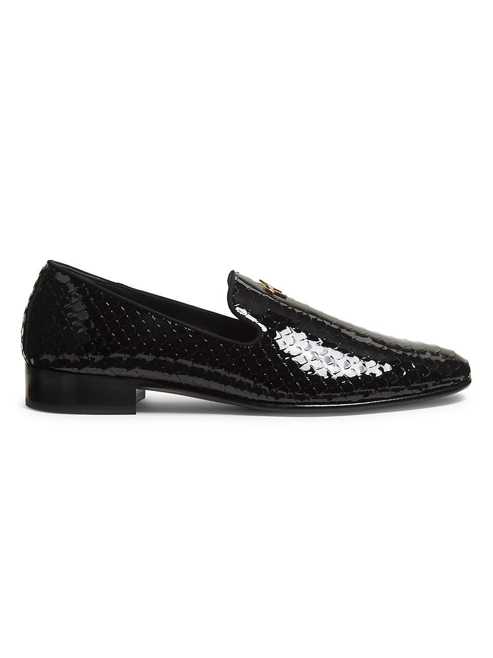 Mens Solly Embossed Patent Leather Loafers Product Image