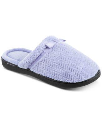 isotoner Chevron Womens Clog Slippers Purple Product Image