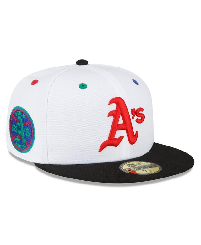 Mens New Era /Black Oakland Athletics 1973 World Series Primary Eye 59FIFTY Fitted Hat Product Image