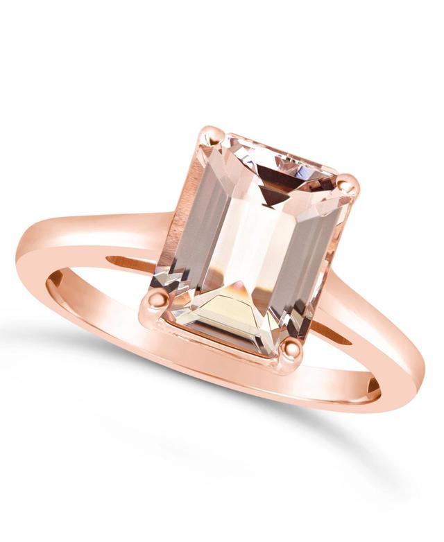 Macys Morganite (3 ct. t.w.) Ring in 14K Rose Gold Product Image