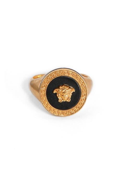 Mens Round Medusa Ring Product Image