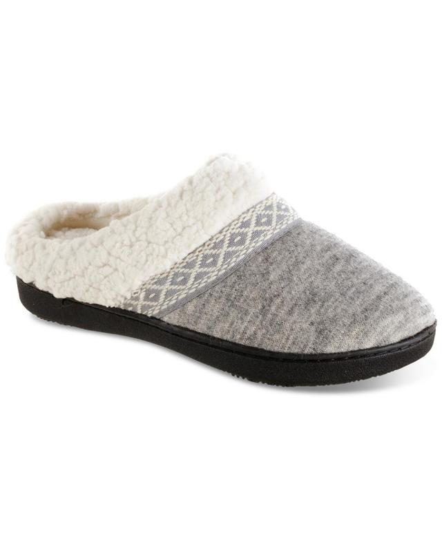 Isotoner Signature Womens Heather-Knit Ada Hoodback Boxed Slippers Product Image