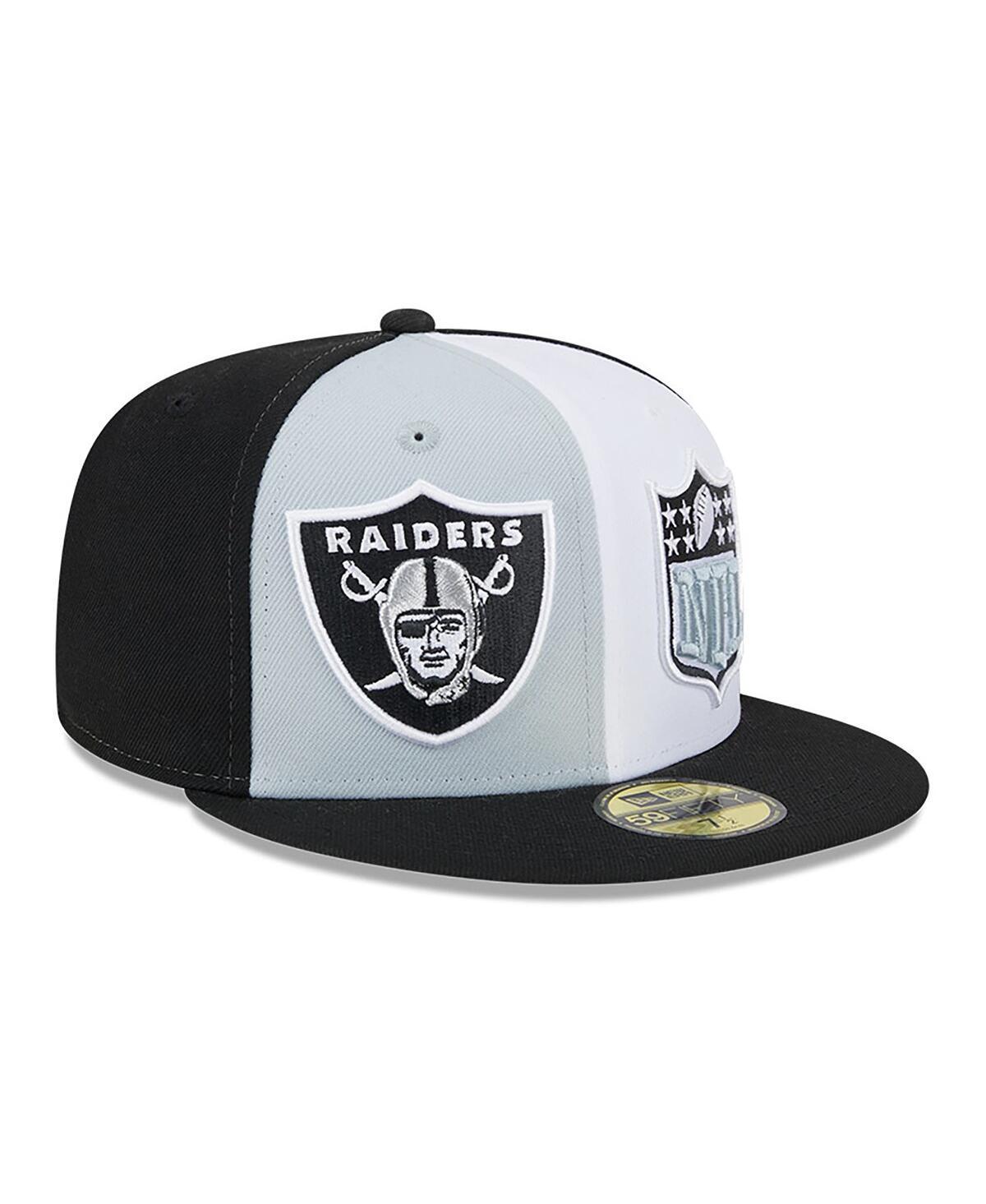 Mens New Era Gray/Black Las Vegas Raiders 2023 Sideline 59FIFTY Fitted Hat Product Image