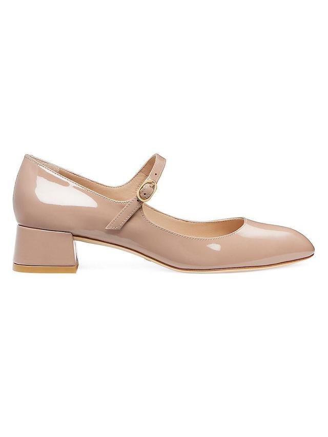 Womens Vivienne 35MM Leather Mary Jane Pumps Product Image