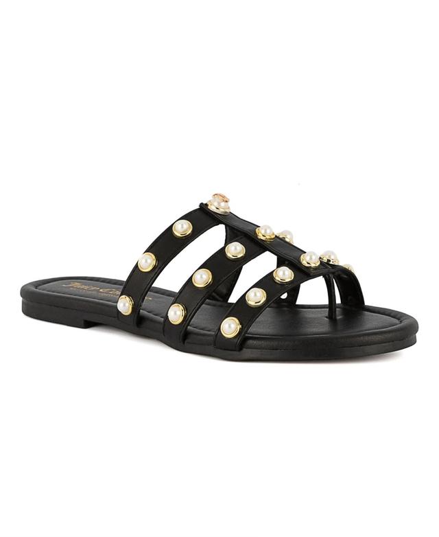 Juicy Couture Womens Zallymae Embellished Slide Flat Sandals Product Image