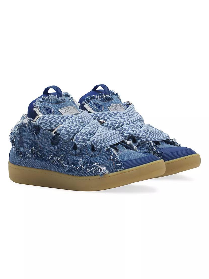 Mens Curb Sneakers in Denim Product Image