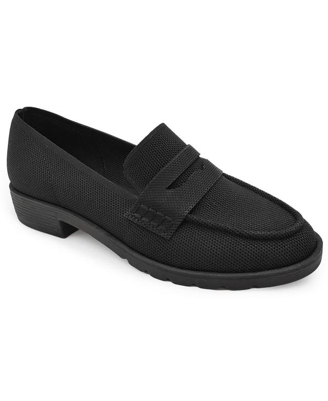 Kenneth Cole Reaction Womens Feobe Knit Slip On Loafers Product Image