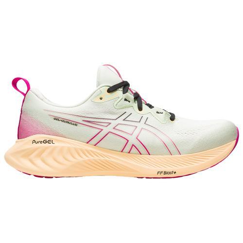 ASICS Womens GEL-Cumulus 25 - Walking Shoes Pink Rave/Green Product Image