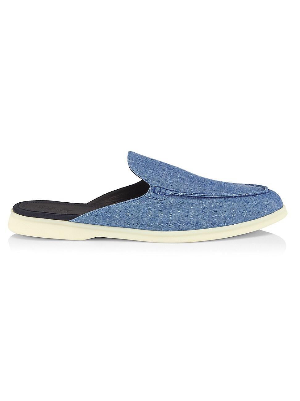 Mens Babouche Chambray Mules Product Image