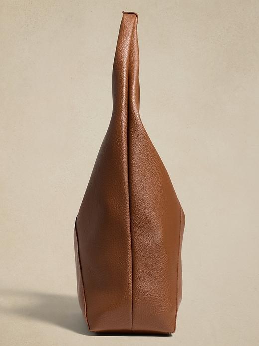 Vegan Leather Slouchy Tote Product Image