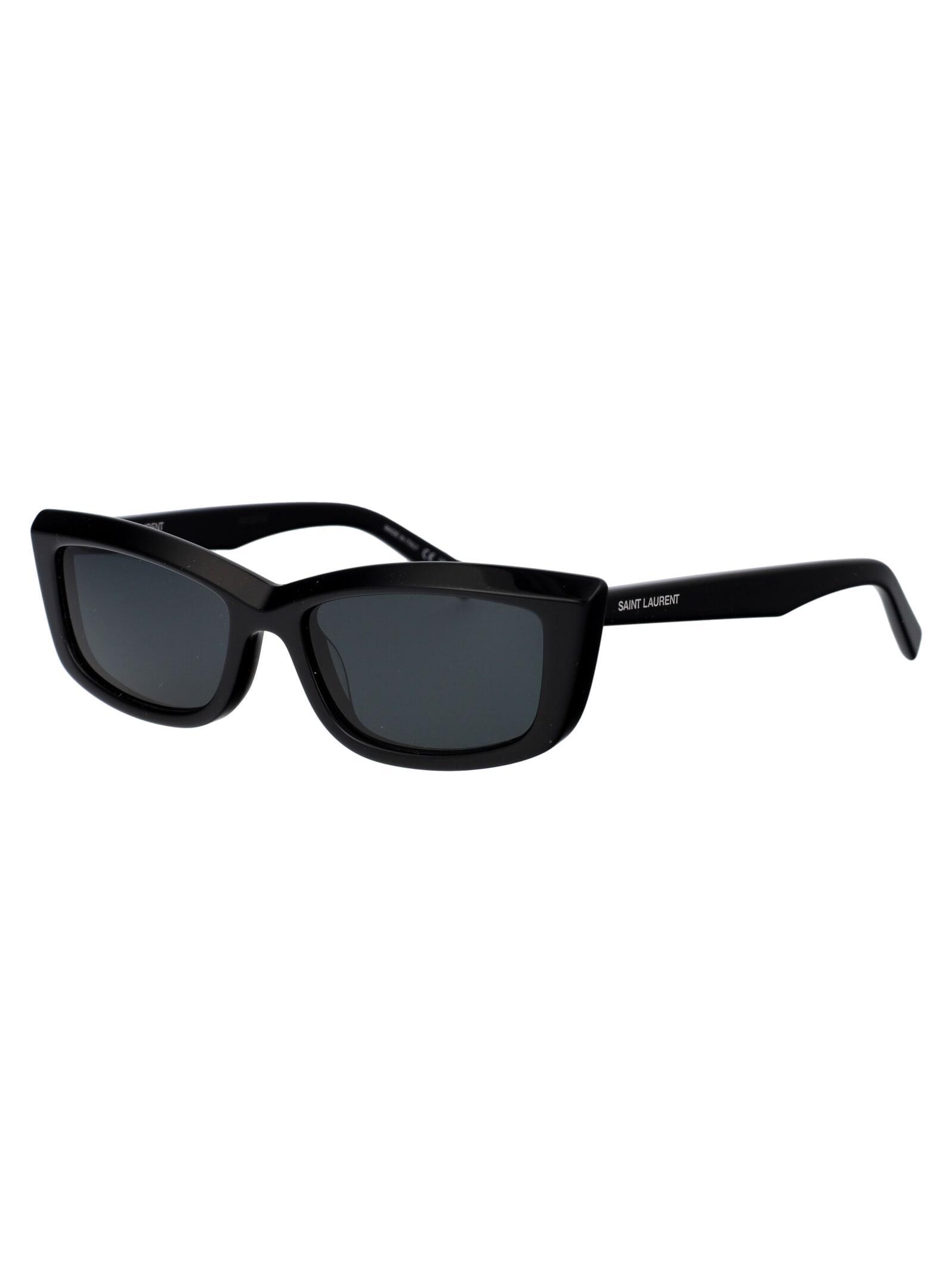 SAINT LAURENT Sl 658 Sunglasses In 001 Black Black Black Product Image