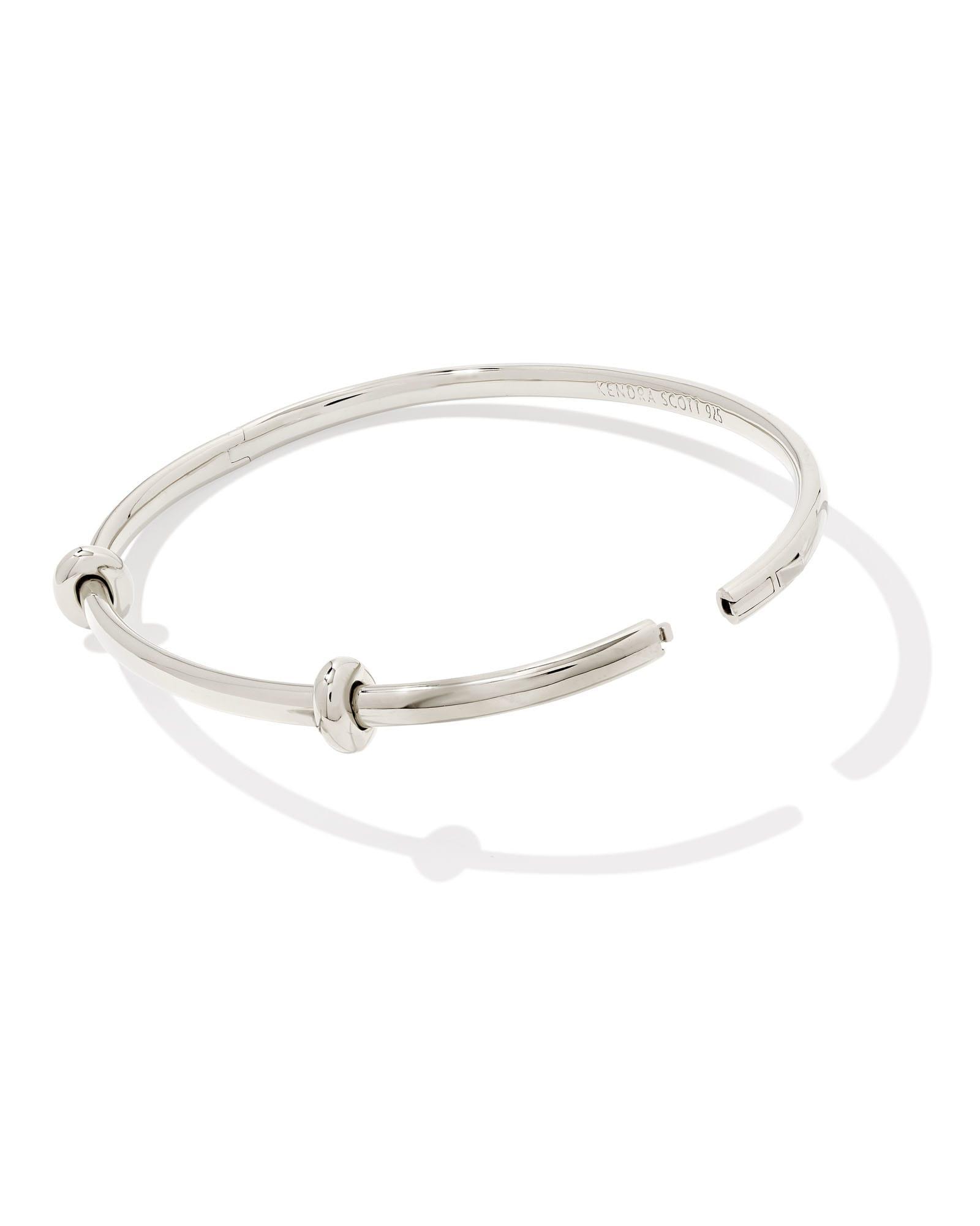 Charm Bangle Bracelet in Sterling Silver Product Image