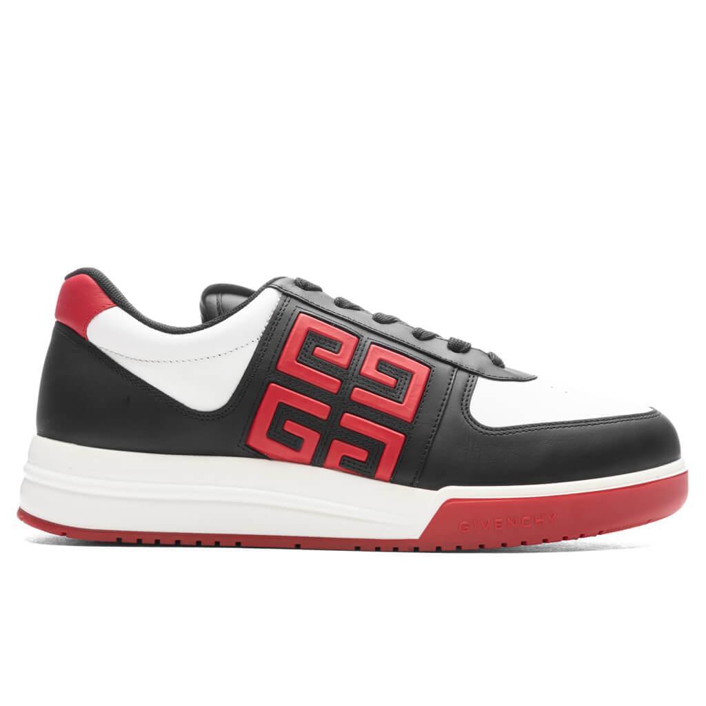 G4 Low-Top Sneakers - Black/White/Red Male Product Image