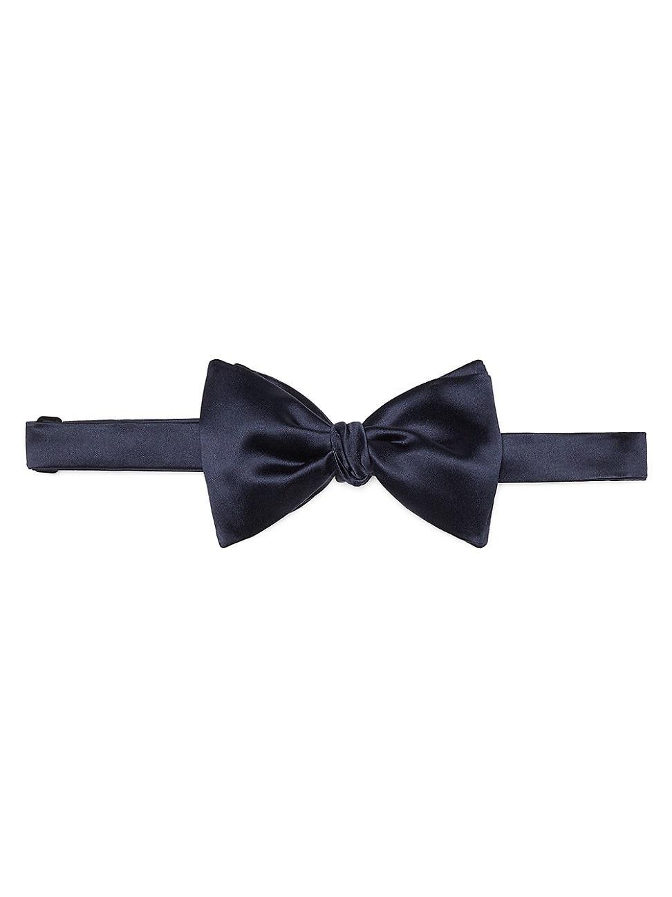 Mens Cotton and Silk Satin Bow Tie Product Image