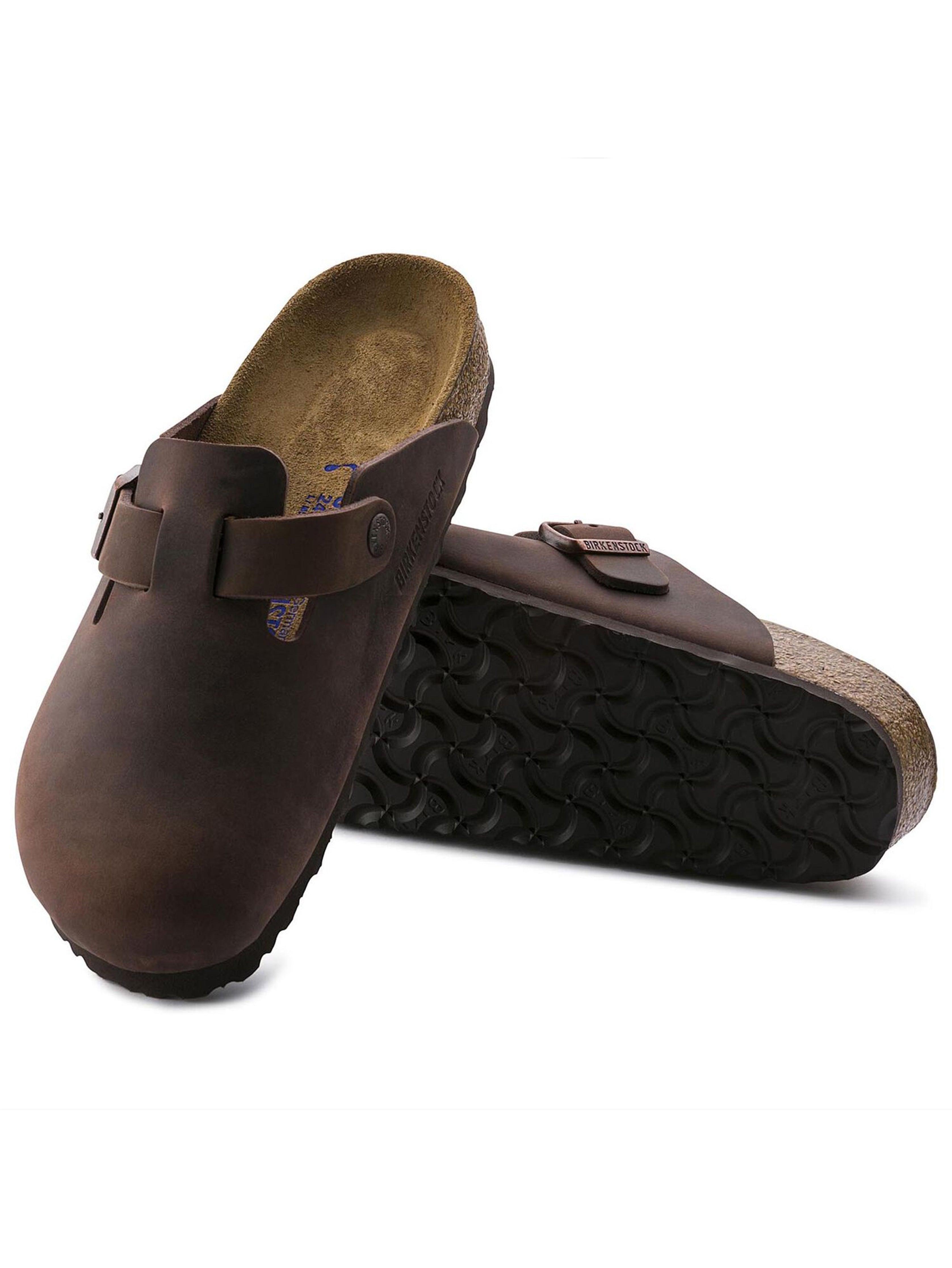 Men's Birkenstock Boston Clog Soft Footbed - Oiled Leather Habana Male Product Image