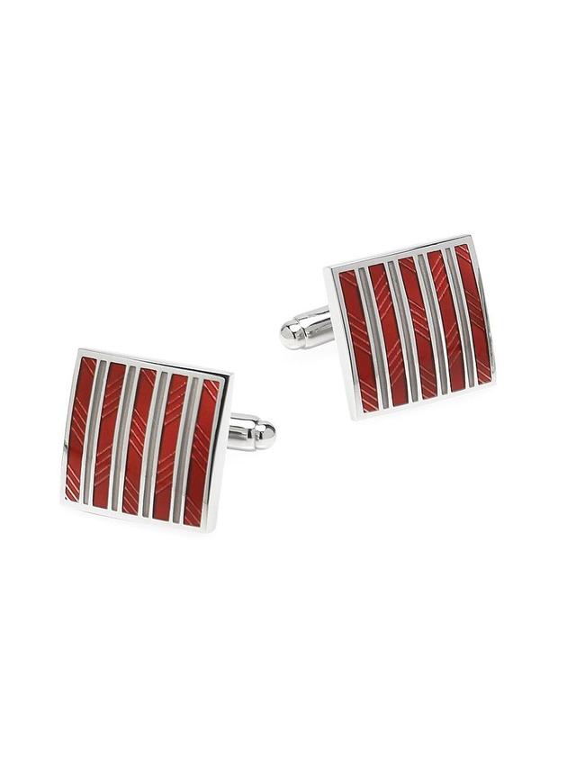 Ox Bull & Trading Co Striped Square Cufflinks Product Image