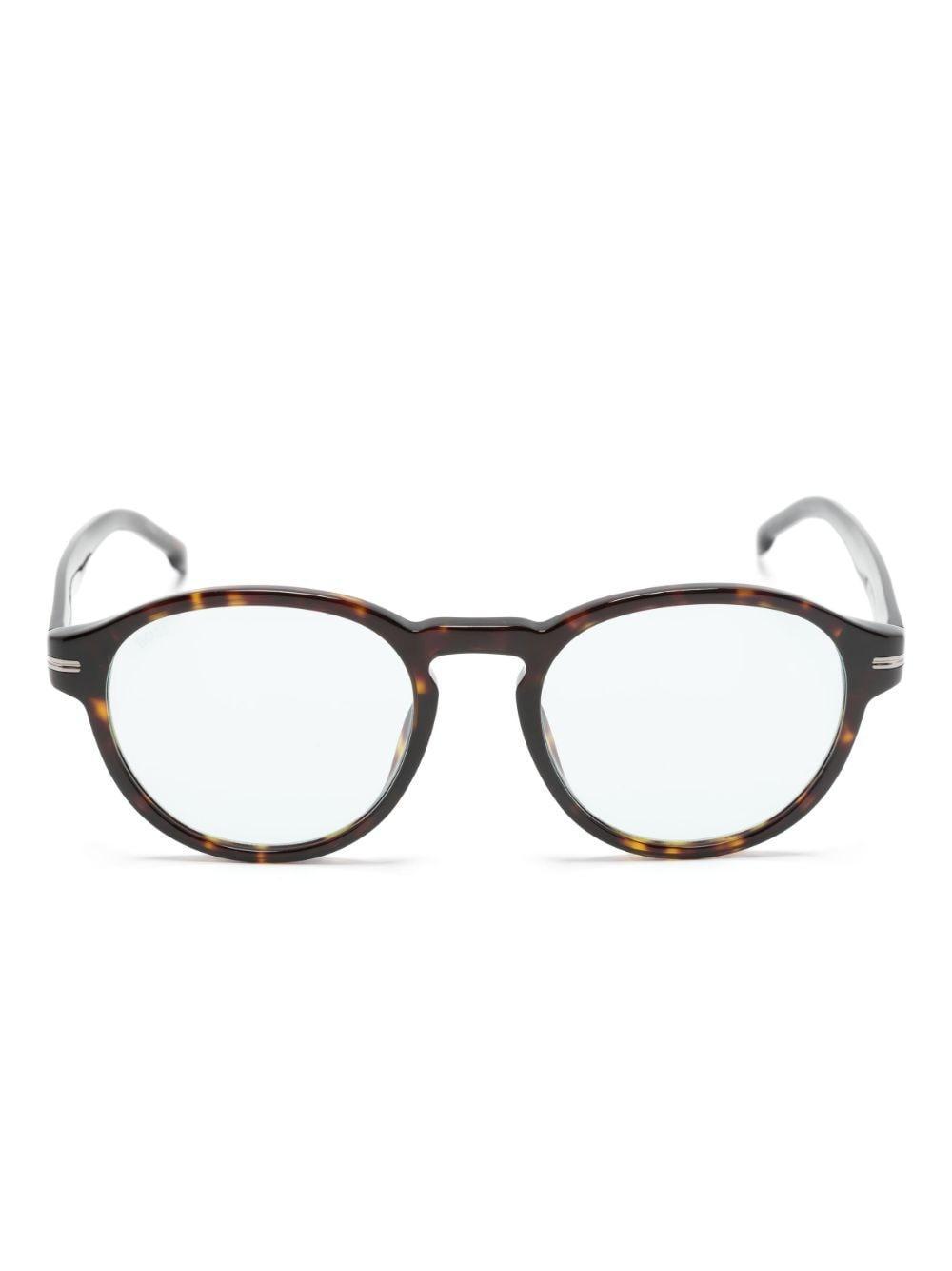 Round-frame Sunglasses In Braun Product Image